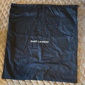 Saint Laurent Large Black Cloth Storage Bag